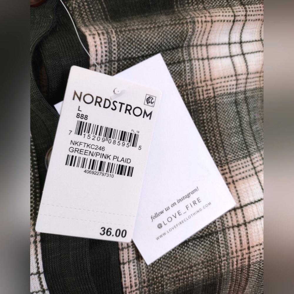 Nordstrom Love Fire Plaid Cardigan - Picture 8 of 10